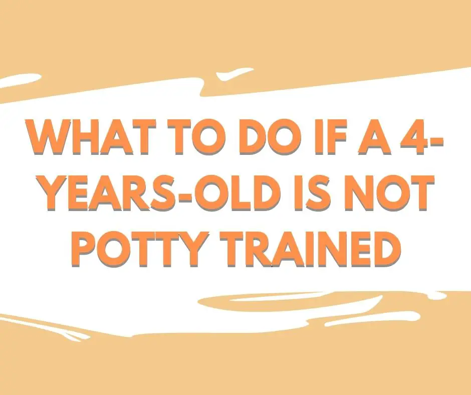 WHAT TO DO IF A 4-YEARS-OLD IS NOT POTTY TRAINED