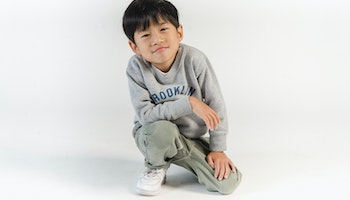 a 4-year-old sitting