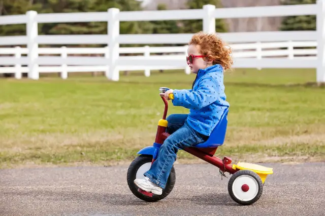 4-year-old can't pedal tricycle
